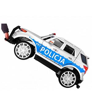 Coche policía 12v, azul - 1-6 años, mando distancia, luces, sonidos y megáfono - INDA464-RA-CH9935